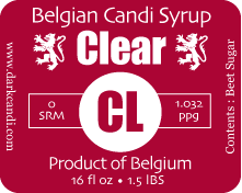 Belgian Candi Syrup, Clear
